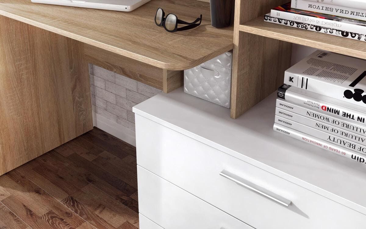Office + composition Diesel 4824 oak sonoma + white glossy