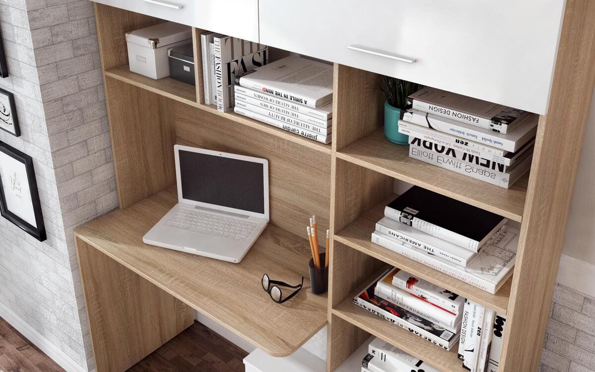 Office + composition Diesel 4824 oak sonoma + white glossy