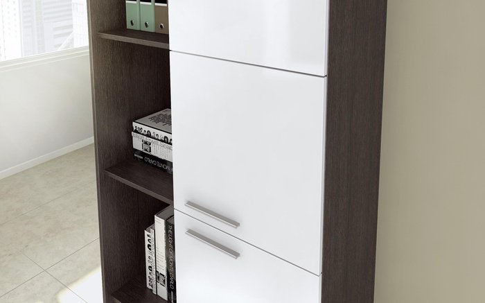 Office composition Rashica 4631 anthracite oak + white gloss