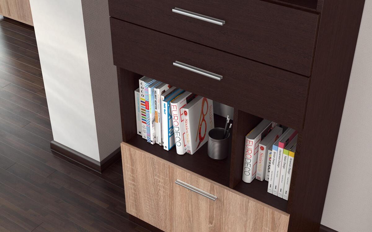 Cupboard + drawers Alangri 2 9463 sonoma oak + wenge