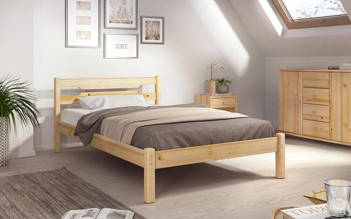 Laurent double bed 120x200 sonoma oak