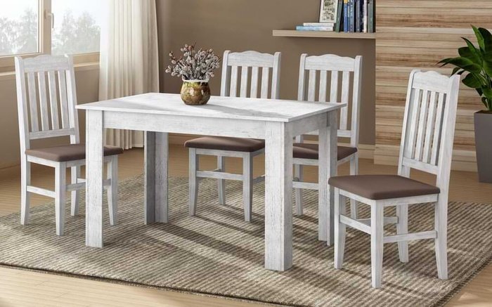 Chair Joseph 9635 antique oak with brown seat