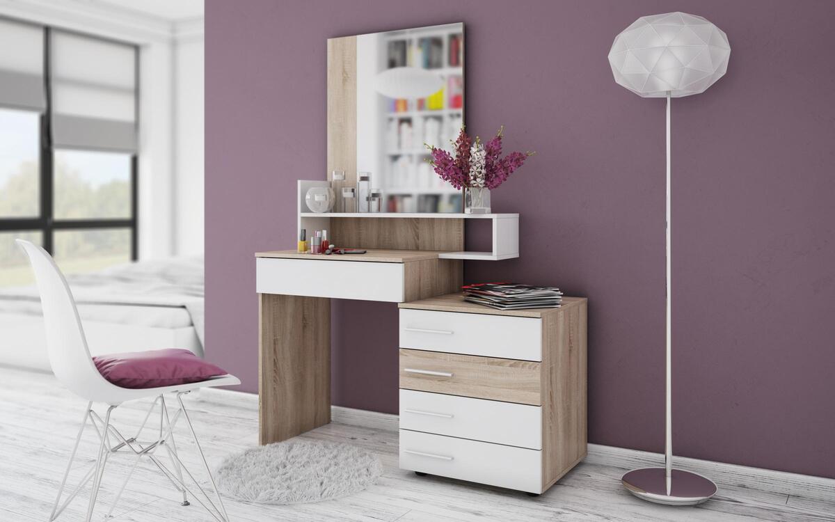 Toilet Imia 7756 oak sonoma + white glossy