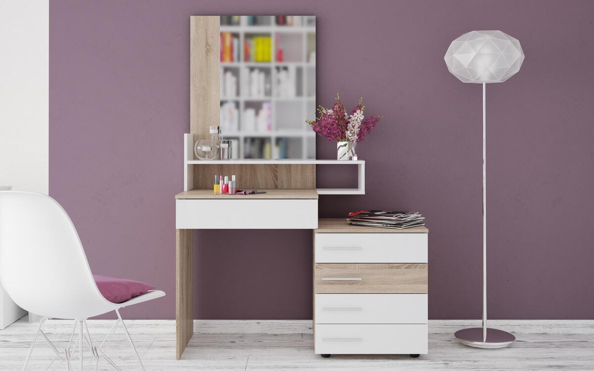 Toilet Imia 7756 oak sonoma + white glossy