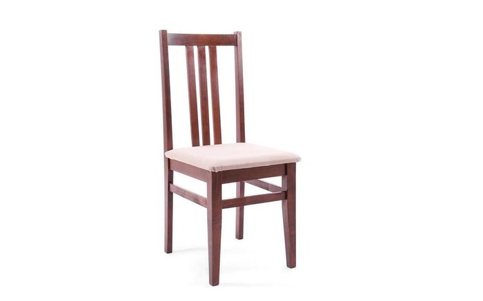 Chair Wood 2738 cherry with beige seat