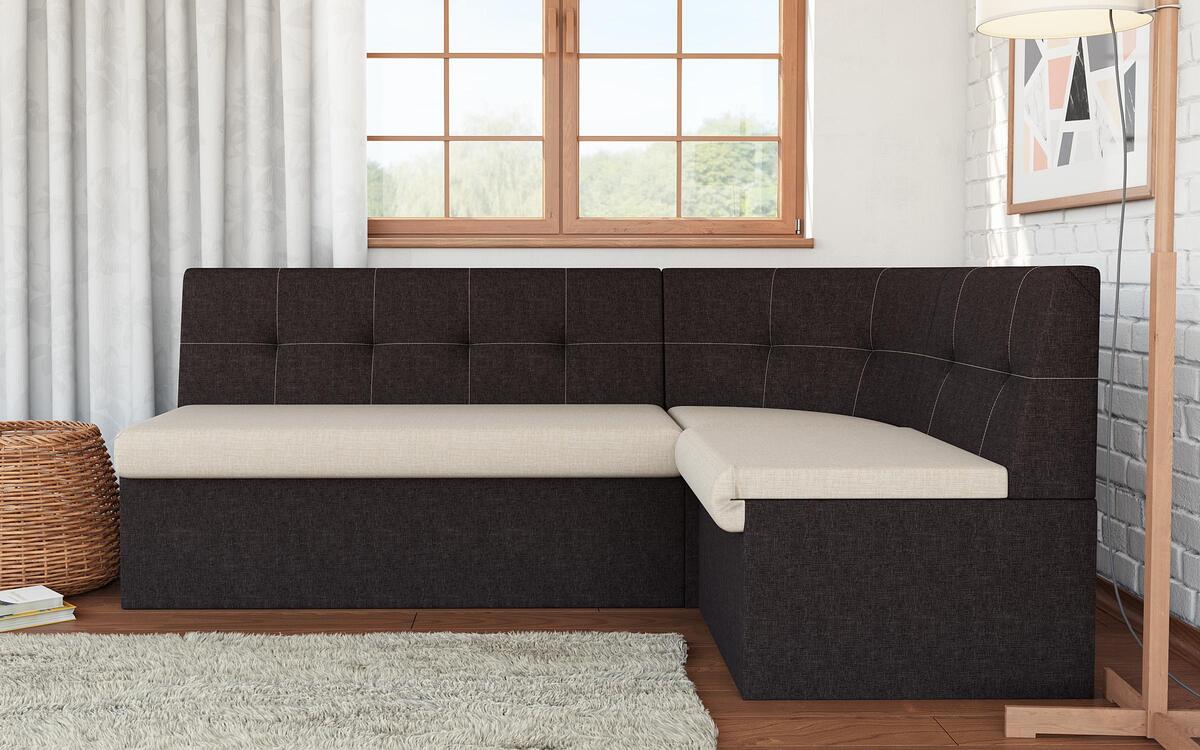 Corner sofa Versi 3540 beige + dark brown