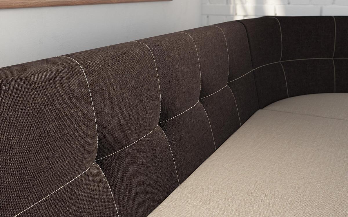 Corner sofa Versi 3540 beige + dark brown