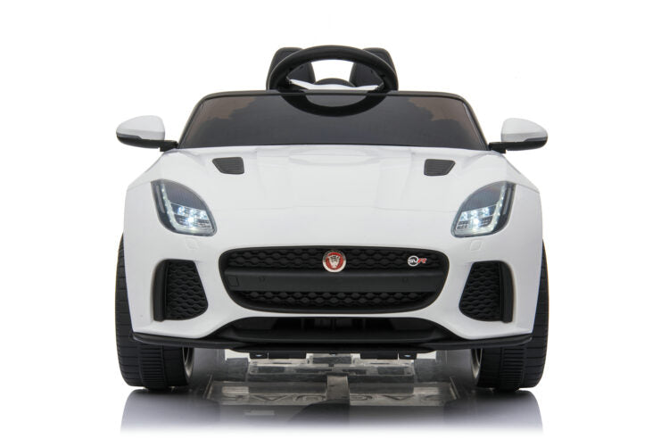 Kids Electric Car Licensed Jaguar F-TYPE SVR White 12V JAN-5388-WH