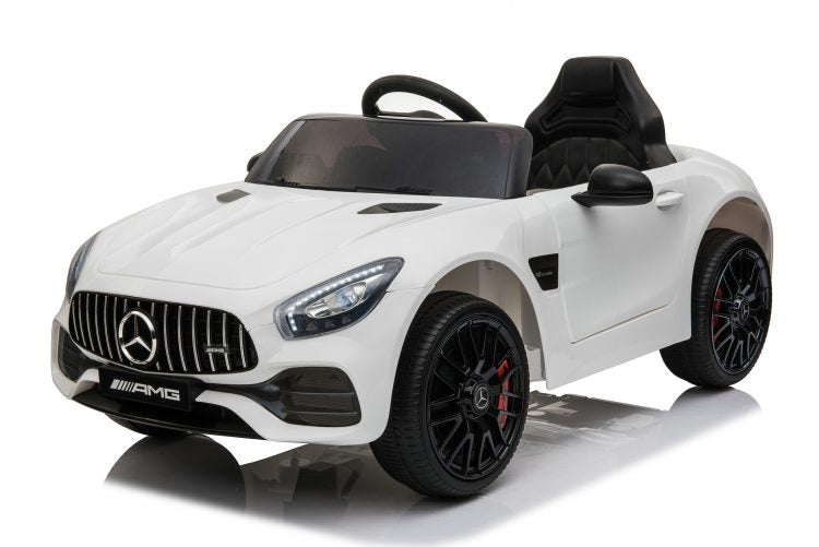 Kids Electric Car Licensed Mercedes-Benz AMG GT White 12V