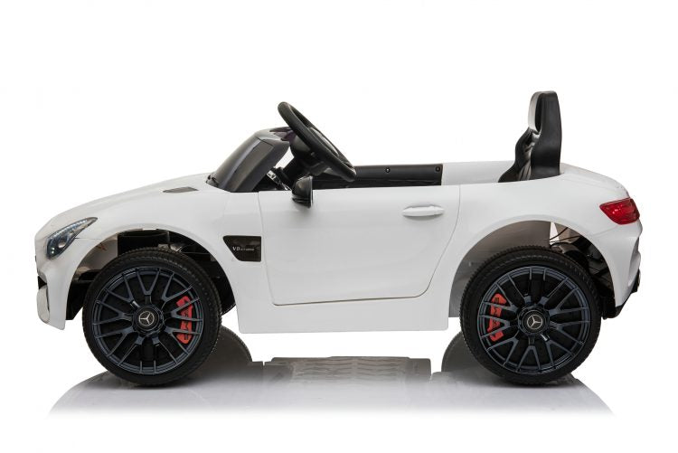 Kids Electric Car Licensed Mercedes-Benz AMG GT White 12V