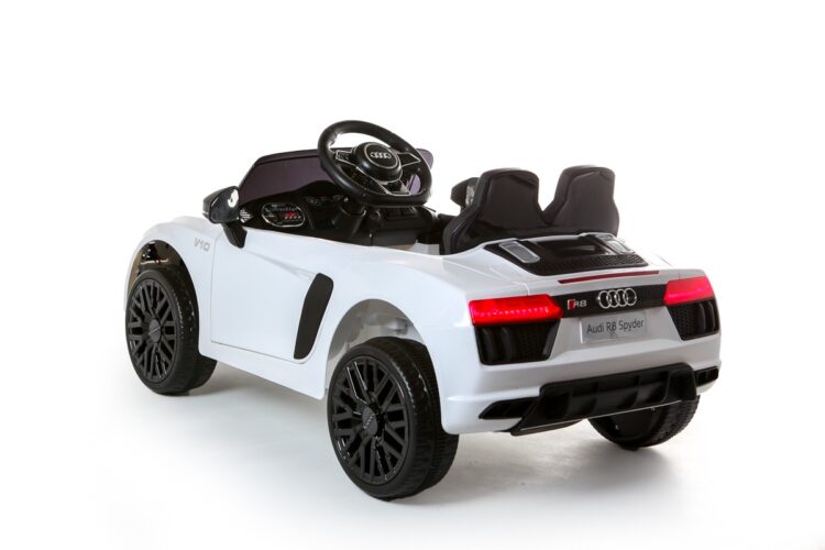 Kids Electric Car Licensed Audi R8 Spyder 12V White 181821-W