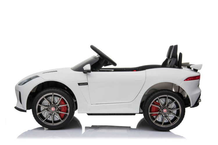 Kids Electric Car Licensed Jaguar F-TYPE SVR White 12V JAN-5388-WH