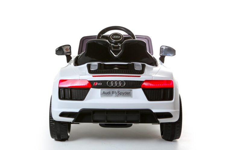 Kids Electric Car Licensed Audi R8 Spyder 12V White 181821-W