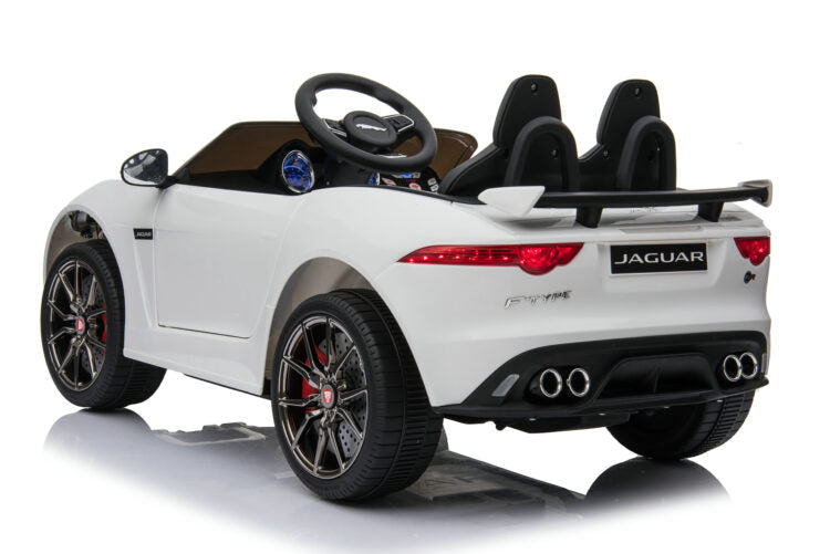 Kids Electric Car Licensed Jaguar F-TYPE SVR White 12V JAN-5388-WH
