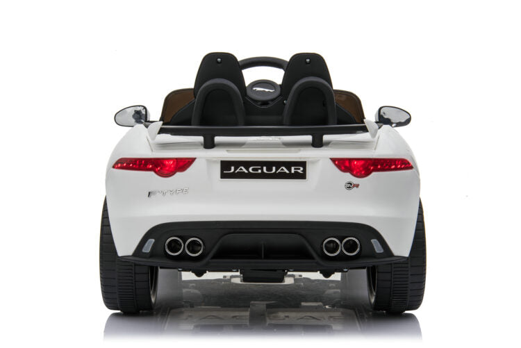 Kids Electric Car Licensed Jaguar F-TYPE SVR White 12V JAN-5388-WH
