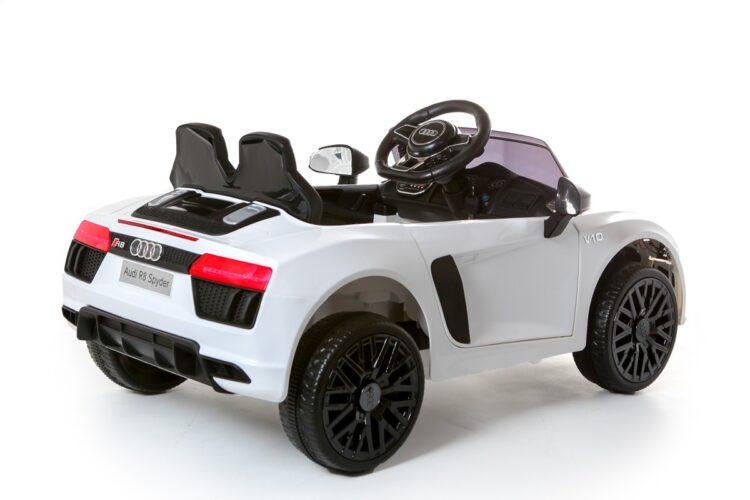 Kids Electric Car Licensed Audi R8 Spyder 12V White 181821-W