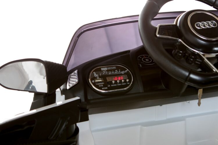 Kids Electric Car Licensed Audi R8 Spyder 12V White 181821-W